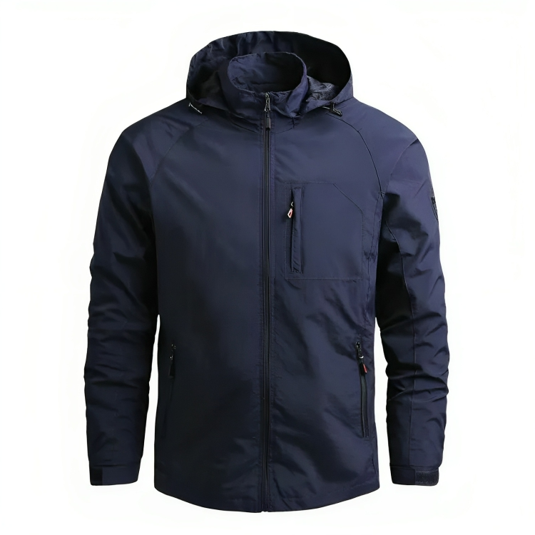 Herren Windbreaker Mit Kapuze Für Outdoor-Aktivitäten, Atmungsaktiv & Wasserdicht 0