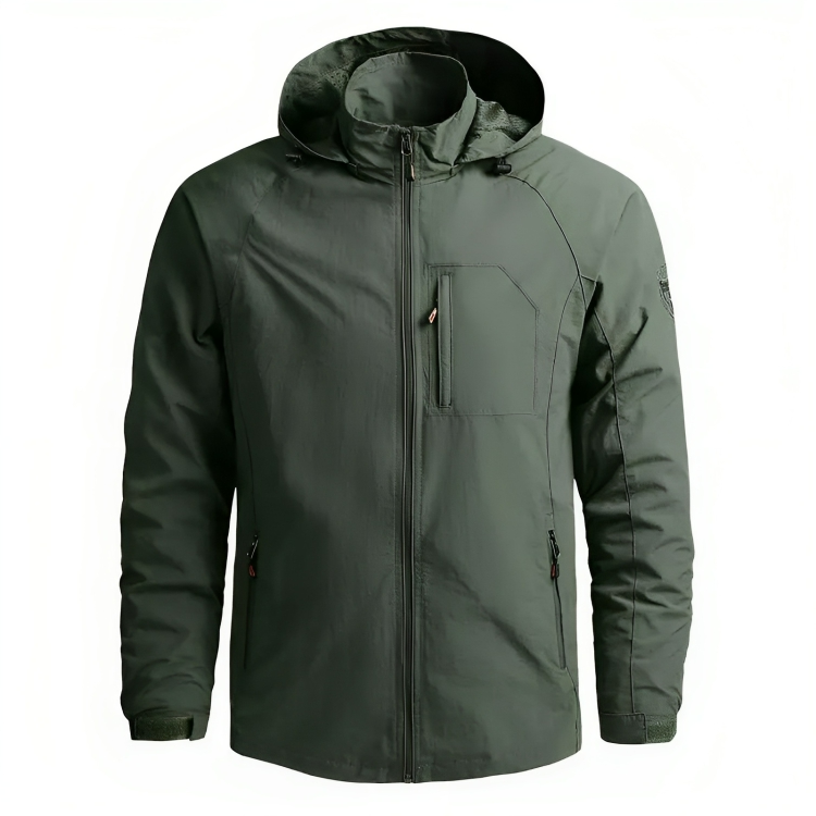 Herren Windbreaker Mit Kapuze Für Outdoor-Aktivitäten, Atmungsaktiv & Wasserdicht 2