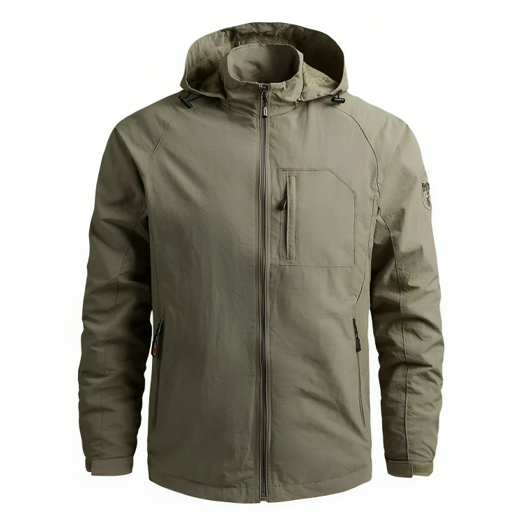 Herren Windbreaker Mit Kapuze Für Outdoor-Aktivitäten, Atmungsaktiv & Wasserdicht 3