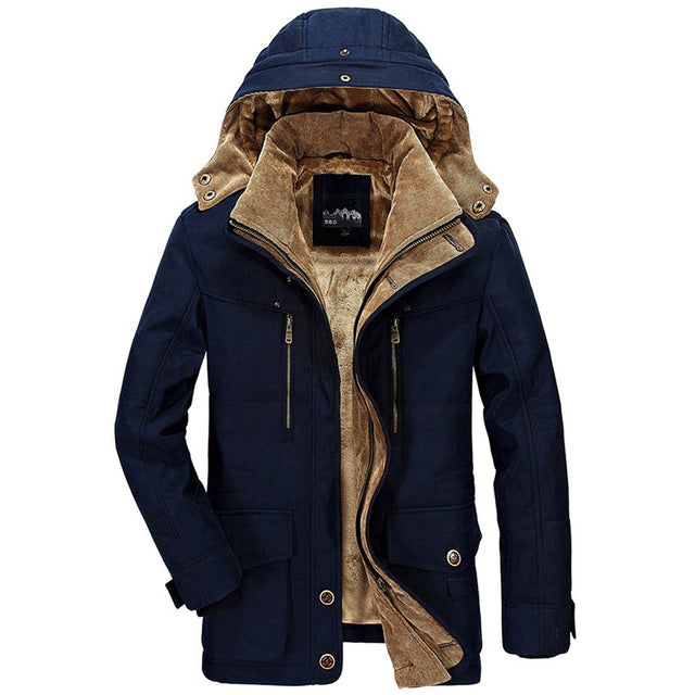 Herren Winterjacke Warm und Strapazierfähig 0