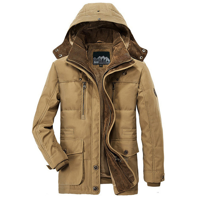 Herren Winterjacke Warm und Strapazierfähig 3