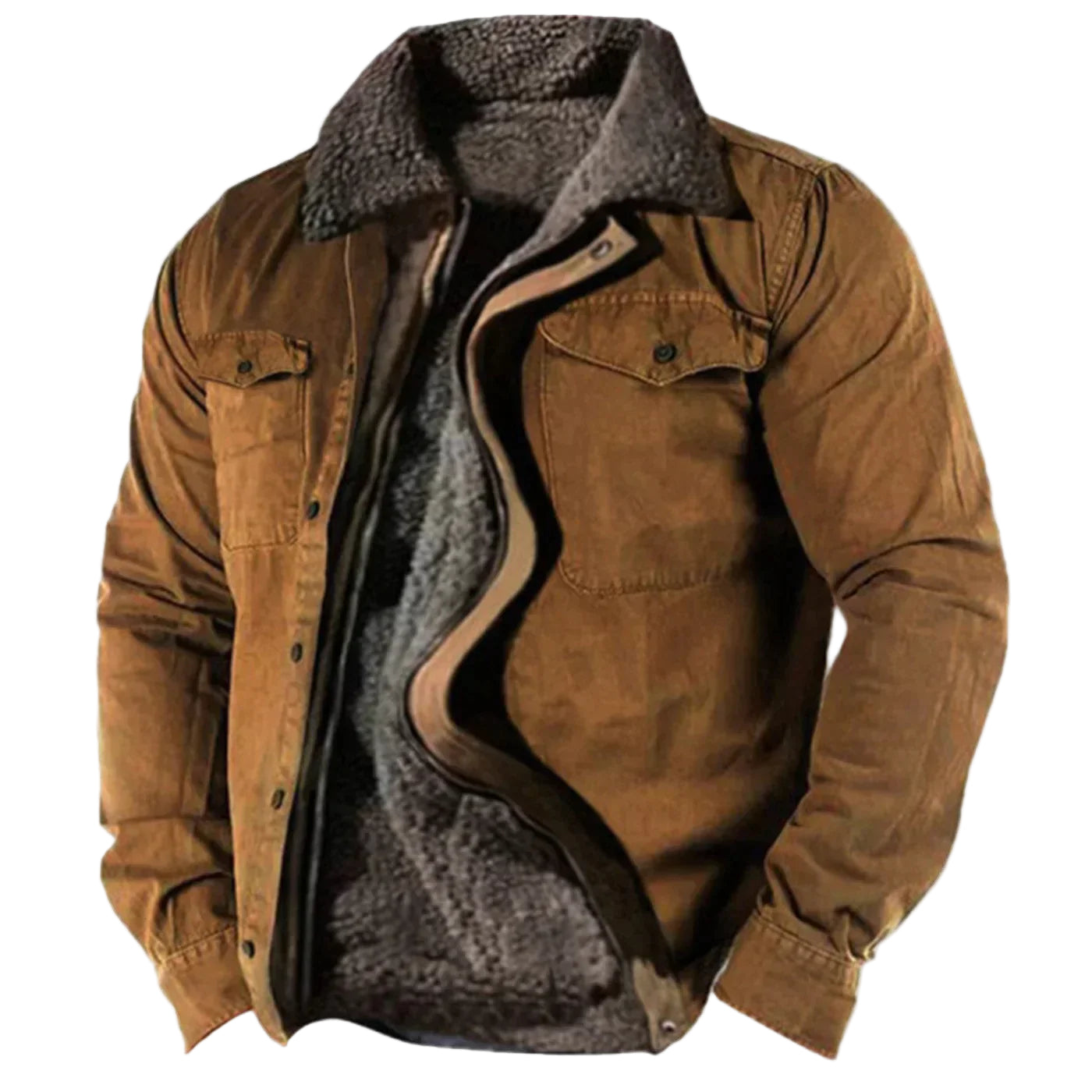 Herren Winterjacke mit Kragen 0