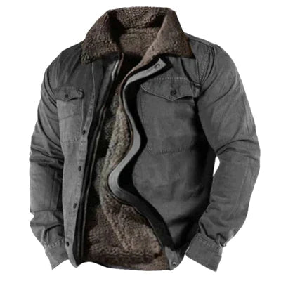 Herren Winterjacke mit Kragen 2