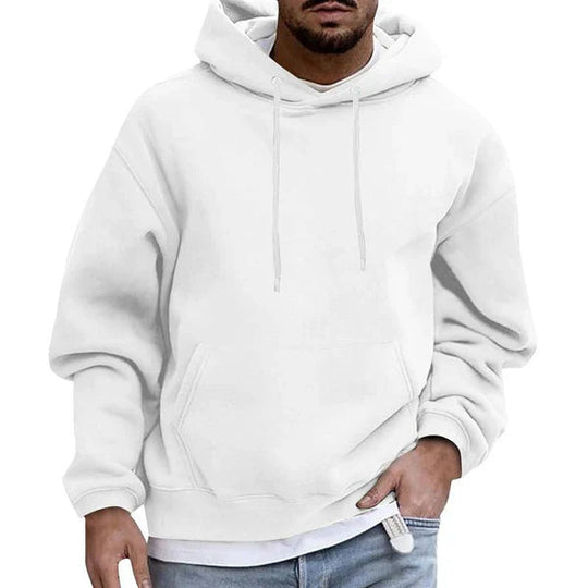 Herren Zip Hoodie Oversized Baumwolle mit Taschen für Alltag und Freizeit 1