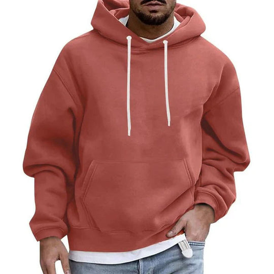 Herren Zip Hoodie Oversized Baumwolle mit Taschen für Alltag und Freizeit 4
