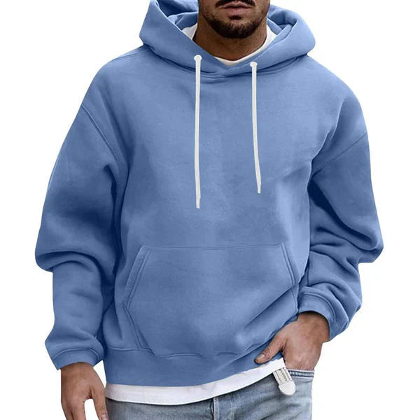 Herren Zip Hoodie Oversized Baumwolle mit Taschen für Alltag und Freizeit 6