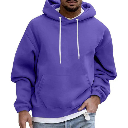 Herren Zip Hoodie Oversized Baumwolle mit Taschen für Alltag und Freizeit 7