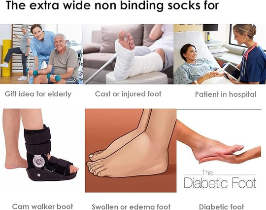 Herren und Damen Socken für empfindliche Füße 4