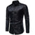 Herrenhemd Langarm Florales Design Bequemer Stoff 2
