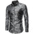 Herrenhemd Langarm Florales Design Bequemer Stoff 4