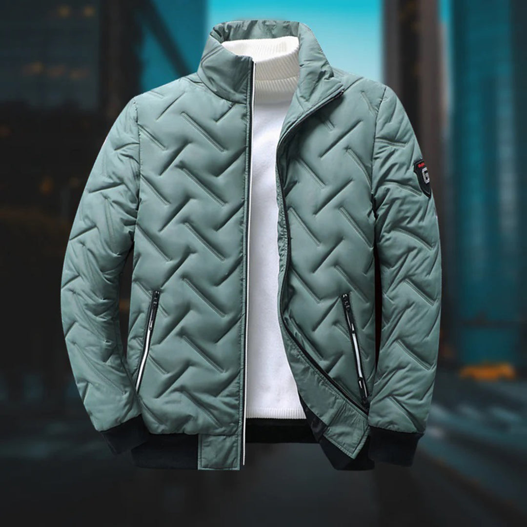 Herrenjacke Fleece Warm Wetterfest Modern Langarm 2