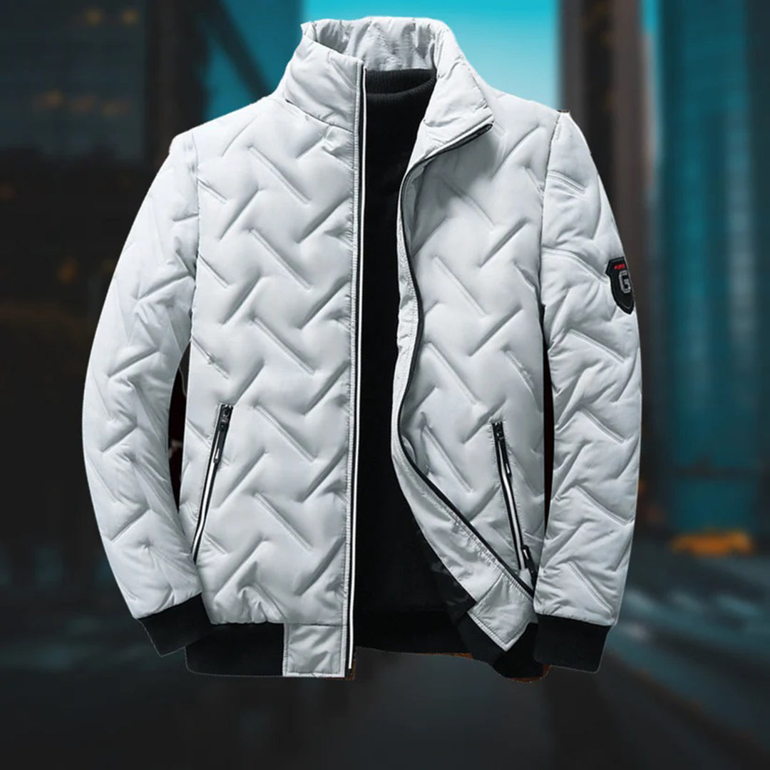 Herrenjacke Fleece Warm Wetterfest Modern Langarm 3