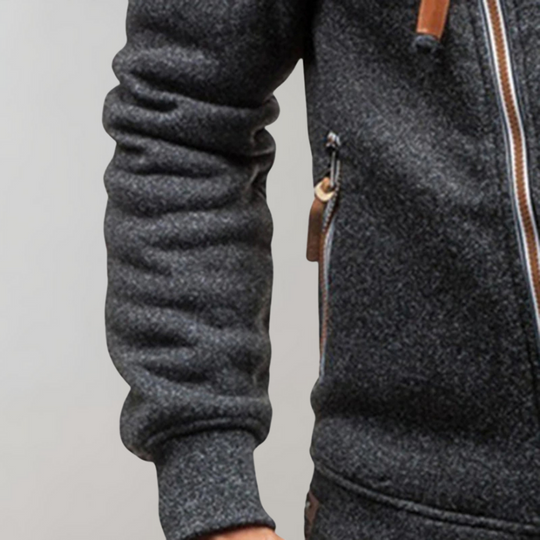 Herrenjacke Kapuzenjacke Mit Reißverschluss Für Freizeit Und Alltag 2