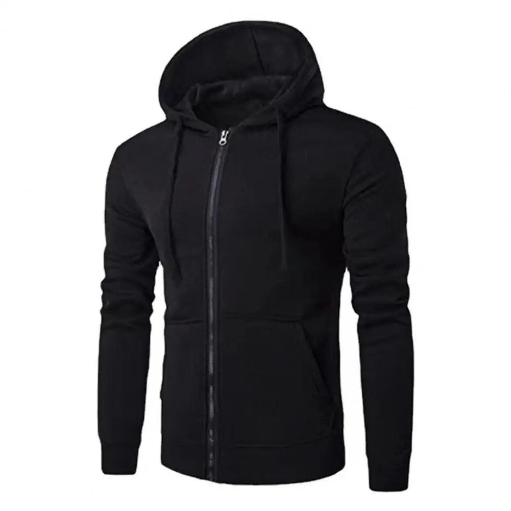 Herrenjacke Kapuzenjacke mit Reißverschluss für Herbst und Winter 0