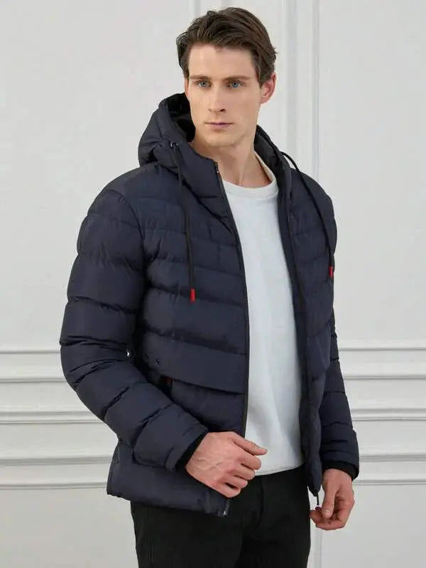 Herrenjacke Modern Fit Pufferjacke mit Kapuze für Winteraktivitäten 5