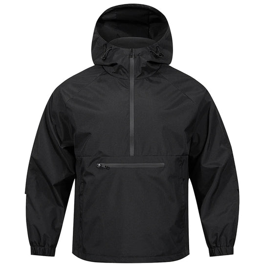 Herrenjacke mit Kapuze für Outdoor-Aktivitäten, Langarm, Bequeme Passform, Ideal für Freizeit und Sport 0