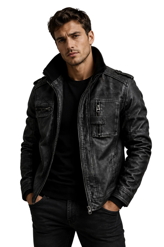 Herrenjacke mit stilvollem Design und strukturierter Passform 0
