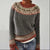 Herrenpullover Geometrisches Muster Lässig Langarm Baumwolle 2