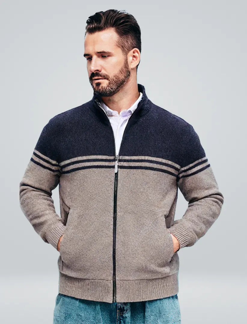 Herrenpullover Klassisch Minimalistisch Runder Halsausschnitt 1