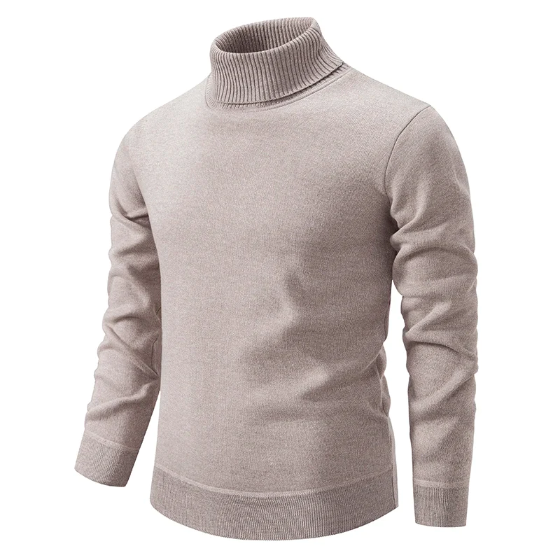 Herrenpullover Klassischer Polokragen Aus Reiner Wolle, Warm Und Vielseitig Kombinierbar 0