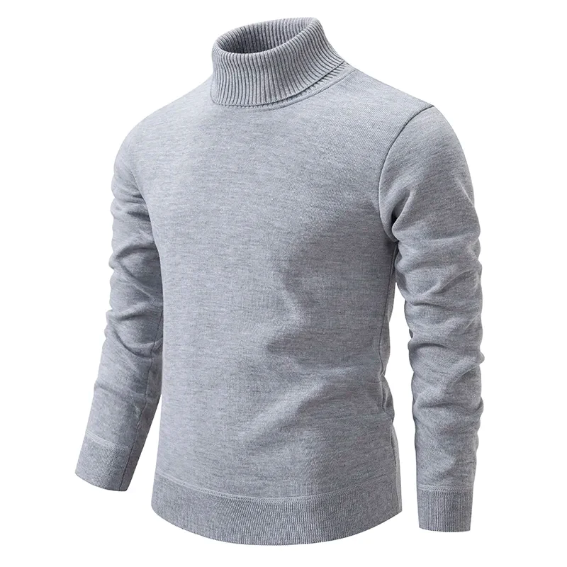 Herrenpullover Klassischer Polokragen Aus Reiner Wolle, Warm Und Vielseitig Kombinierbar 3