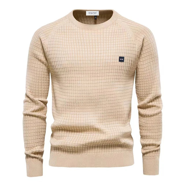 Herrenpullover Mit Gestricktem Design Für Kühle Tage 0