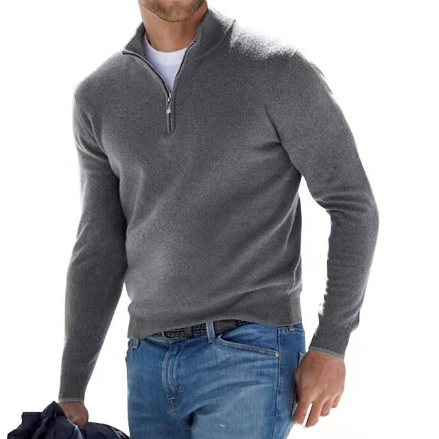 Herrenpullover V-Ausschnitt Strickmaterial Weich Vielseitig 4