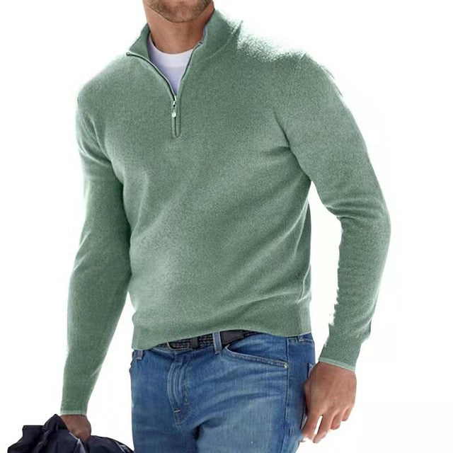 Herrenpullover V-Ausschnitt Strickmaterial Weich Vielseitig 5