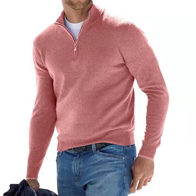 Herrenpullover V-Ausschnitt Strickmaterial Weich Vielseitig 6