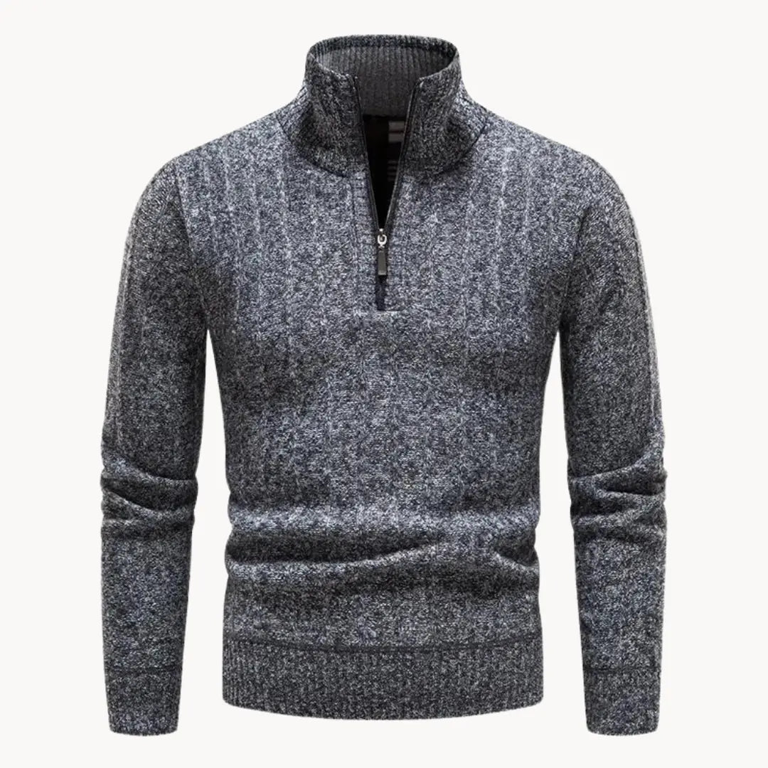 Herrenpullover Viertelpullover mit Reißverschluss und Modernem Design 6