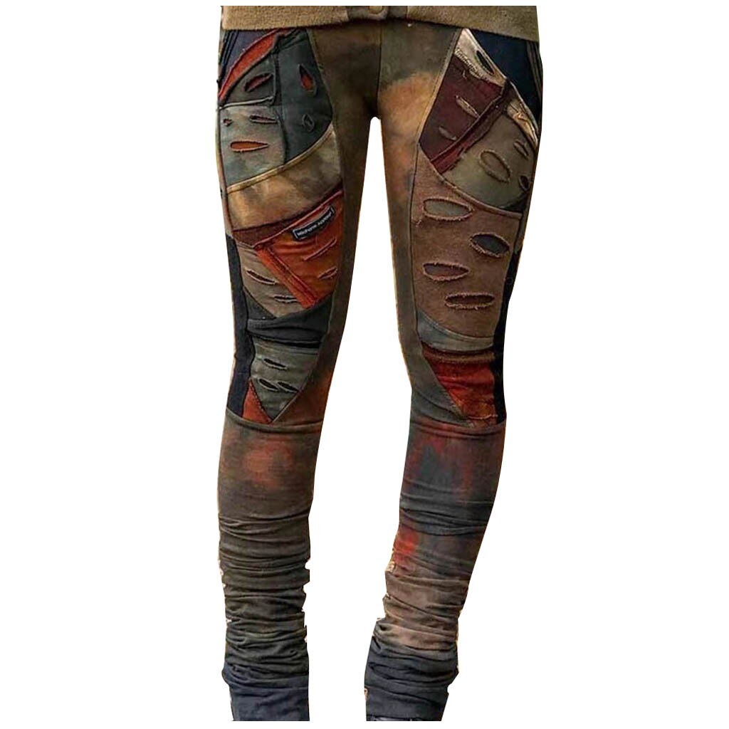 Hochtaillierte Tie-Dye Retro-Leggings