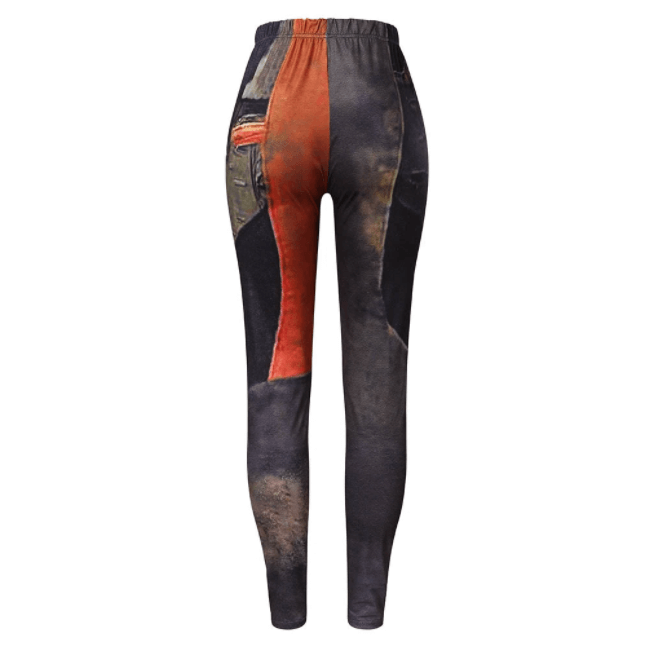 Hochtaillierte Tie-Dye Retro-Leggings