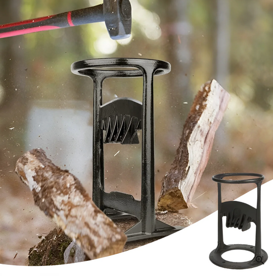 Holzspaltkeil für Effizientes Spalten von Holz, Robuste Stahlkonstruktion, Integriertes Messer 5