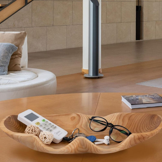 Holztablett mit gewölbtem Design für rustikalen Stil 2