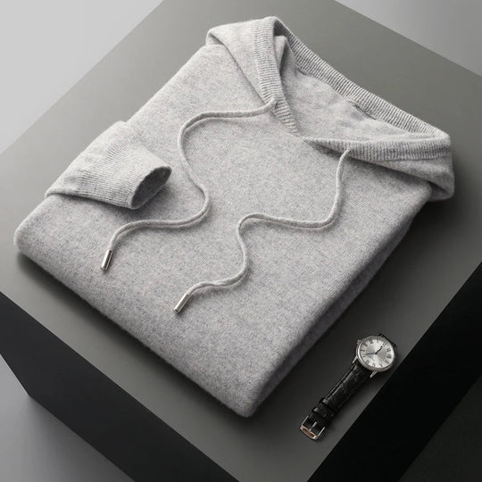 Hoodie aus lockerer Wollmischung 0