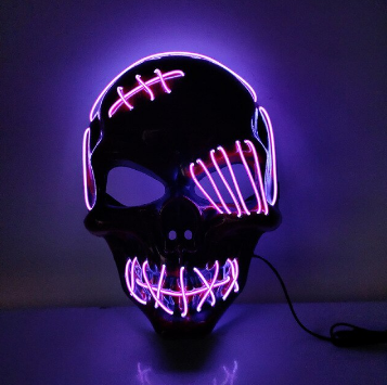 Horror-Maske für Halloween mit Leuchteffekt 6