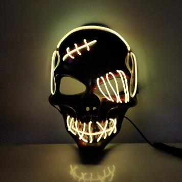 Horror-Maske für Halloween mit Leuchteffekt 9