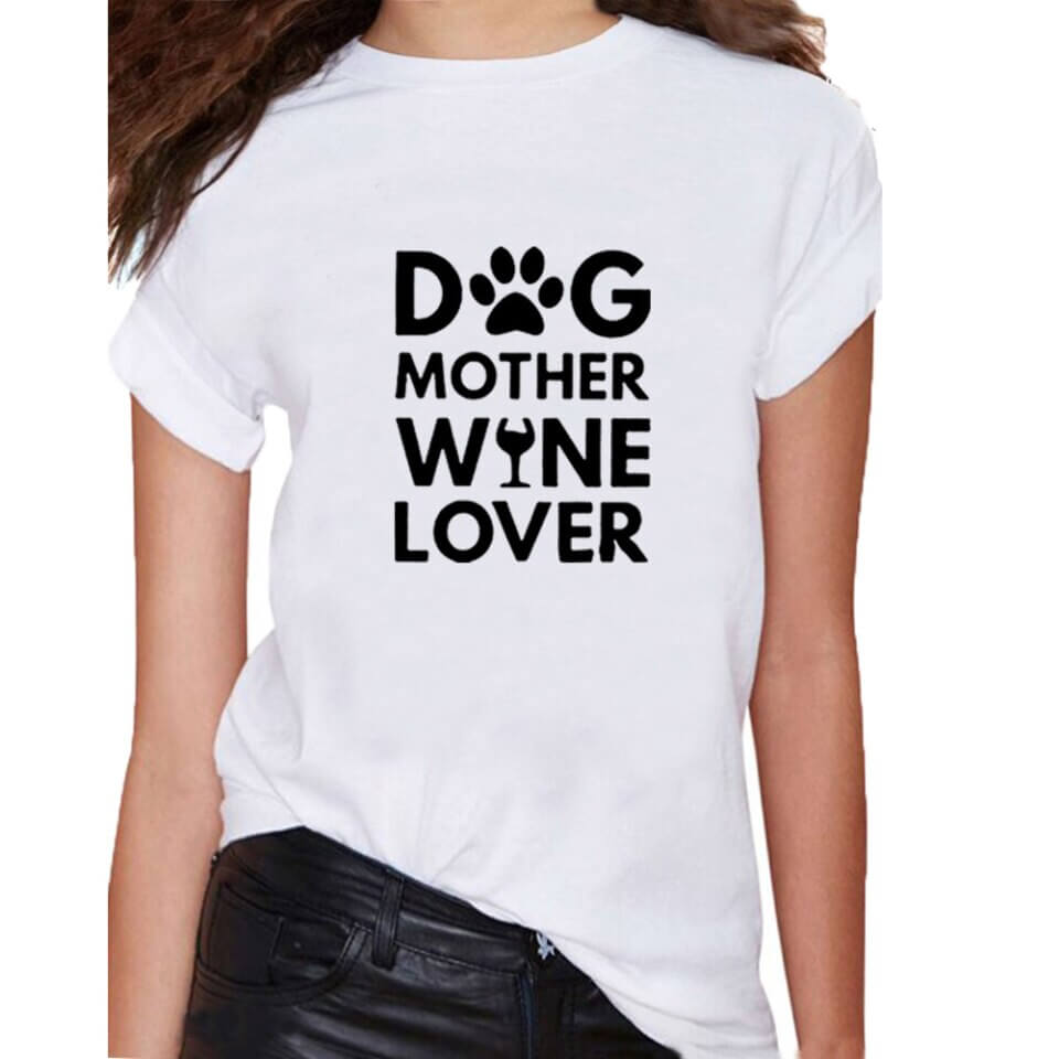 Hund Mutter Weinliebhaber Tee