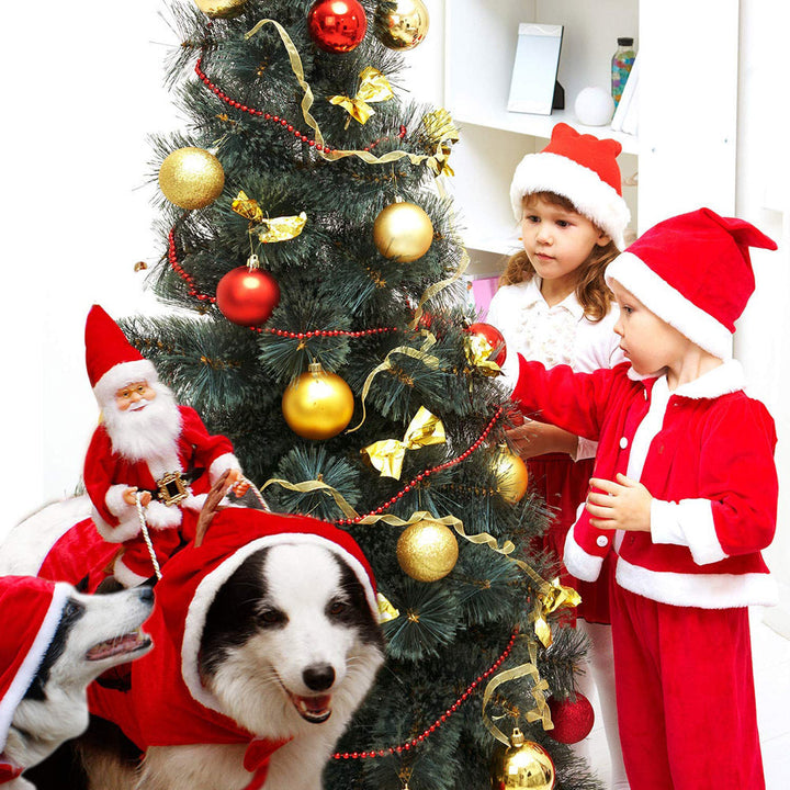 Hunde Weihnachtskostüm Weihnachtsmann Festliches Outfit für Hunde 2