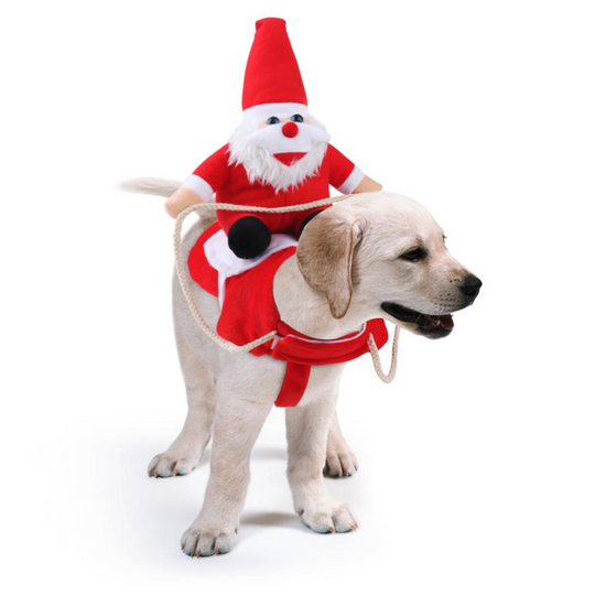 Hunde Weihnachtskostüm Weihnachtsmann Festliches Outfit für Hunde 7