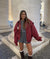 Variant image for Damen Jacke Schwarz Oversized Bomberjacke Warm Stilvoll-1