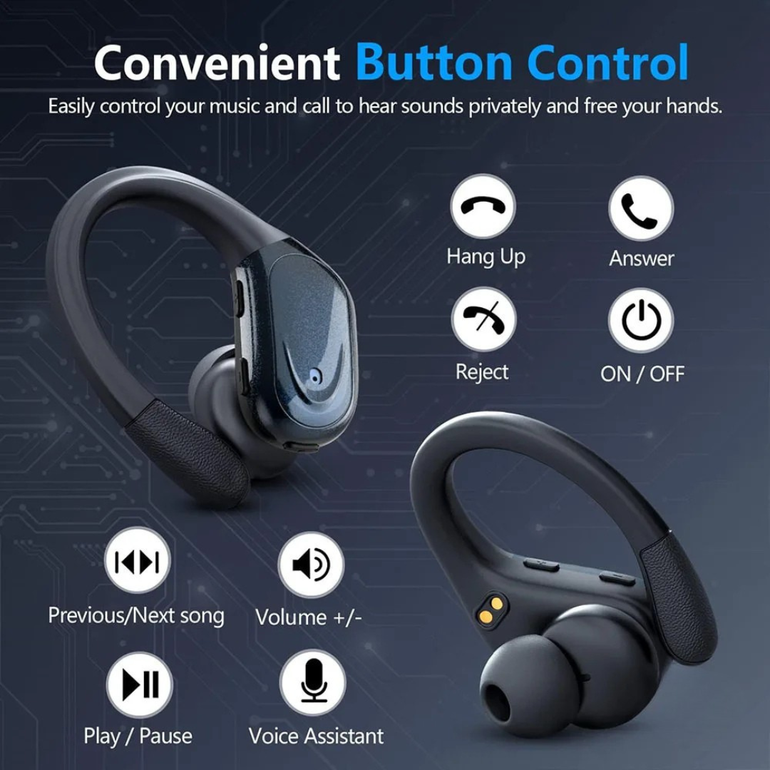 In Ear Sport Kopfhörer Bluetooth 5.3 mit Geräuschunterdrückung und Hohem Tragekomfort
