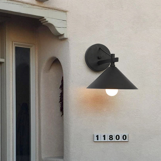Industrielle Wandlampe Vintage für Außenbereich 4