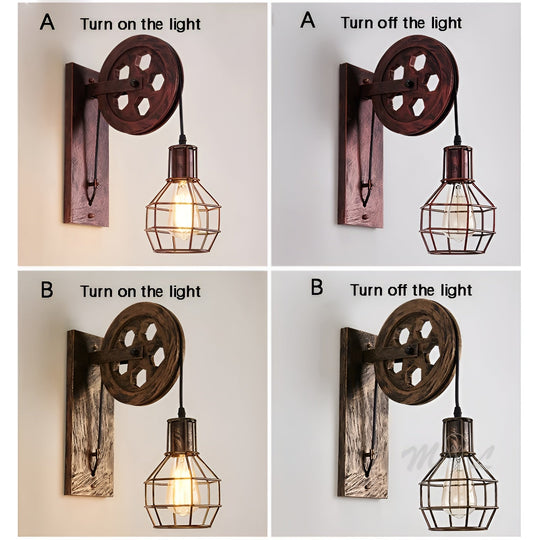 Industrielle Wandleuchte Innen mit LED-Technologie für Wohnzimmer und Büros 5