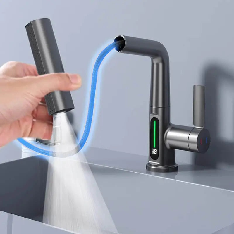 Intelligente Duscharmatur Mit Thermostat Ausziehbar Wasserarmatur Modern 4