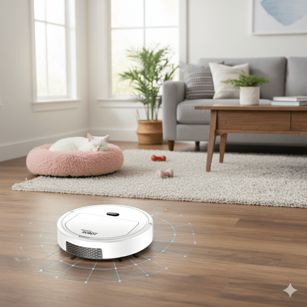Intelligenter Saugroboter mit HEPA-Filter und Leiser Reinigung für Hartböden und Teppiche 2