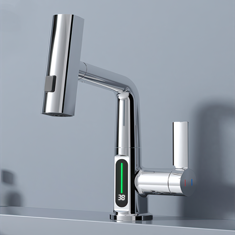 Intelligenter Wasserhahn mit Digitalanzeige für Küche und Bad 1