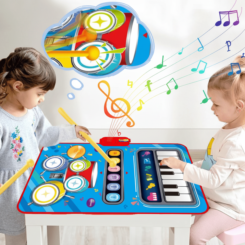 Interaktive Musikmatte für Kinder mit 5 Instrumenten und Rutschfestem Design 4
