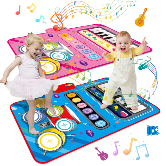 Interaktive Spielmatte Baby mit Musikinstrumenten und Rutschfester Unterseite 0