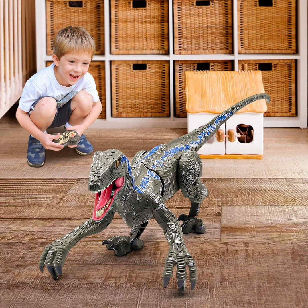 Interaktiver Dinosaurier Spielzeug T-Rex mit Licht und Sound - Ferngesteuerter Dino Spielzeug für Kinder 3